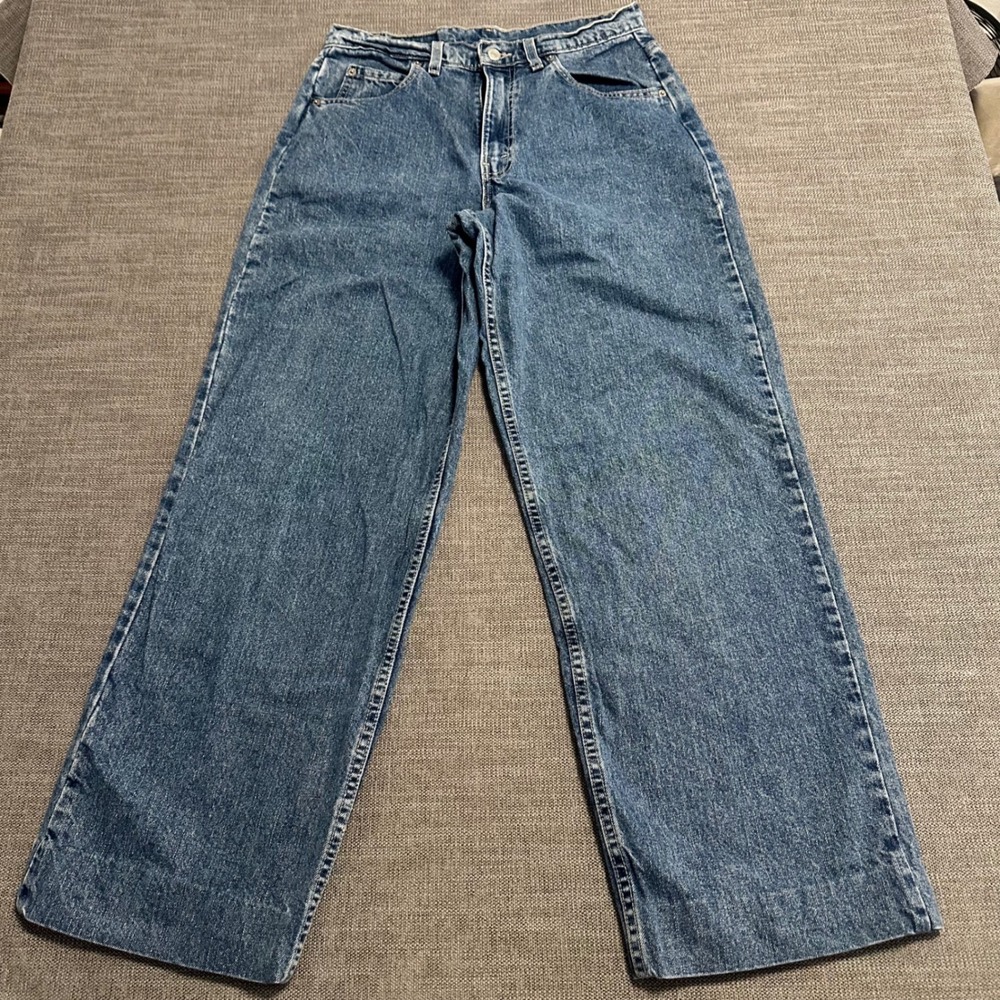 Vintage Levis L2 Jeans Mens 31x36 Blue Wide Baggy Denim Skate Rave 90s Rare